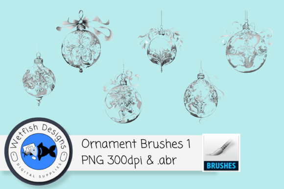 6 High Resolution Ornament Brushes for Photoshop