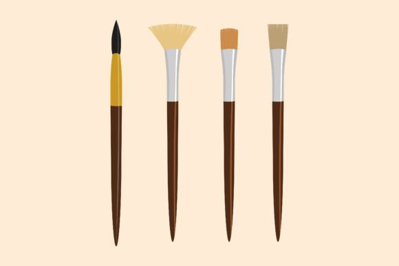 Art Brushes Premium Vector Illustration