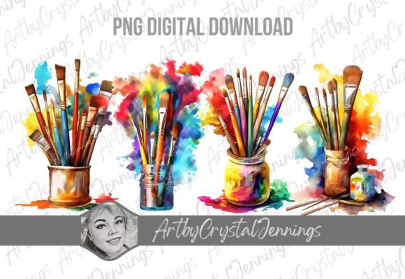 Colorful Artist Paint Brushes PNG: A Creative Toolkit