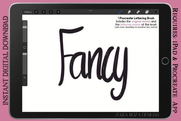 Fancy - Retro Procreate Lettering Brush
