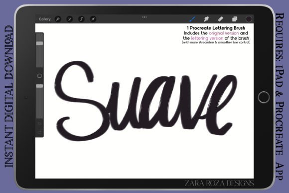 Mastering Retro Aesthetics with the Suave Procreate Lettering Brush