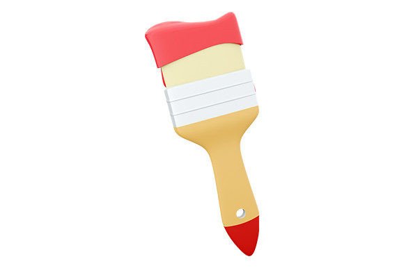 Mastering the 3D Rendering of Wall Paint Brushes Icon Assets for Creative Workflows