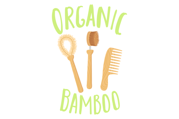 Organic Bamboo Brushes Sticker: Eco Friendly Design Assets for Modern Workflows