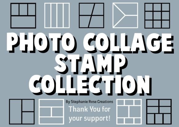 Procreate Photo Collage Frame Stamps