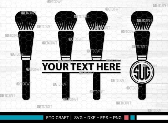 Unlocking Creativity with Makeup Brushes Monogram and Cosmetic SVG Designs