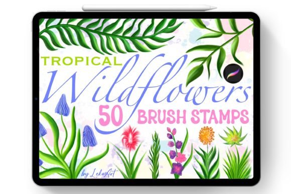 Unlocking Vibrant Artistry with Tropical Flowers Brush Stamps Procreate